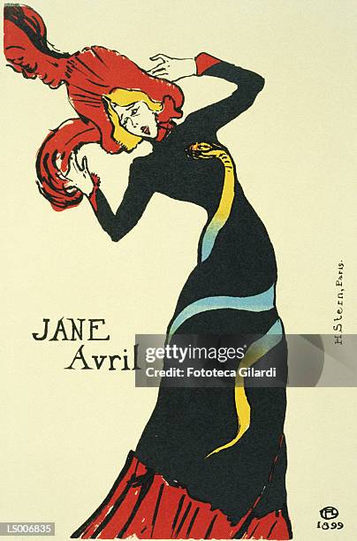 jane avril - dancing alone stock illustrations