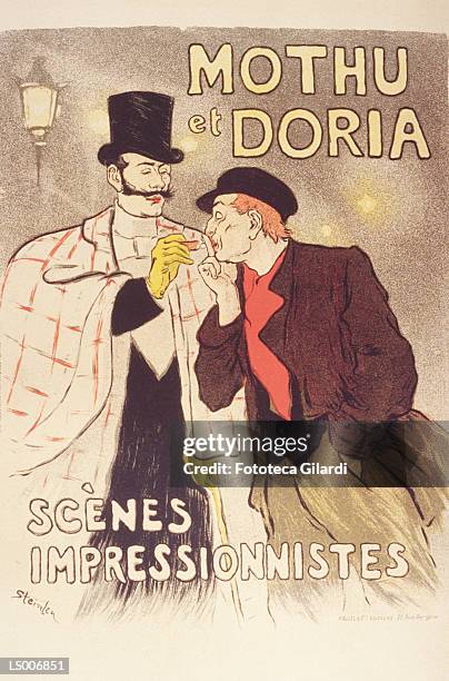mothu and doria impressionist scenes - 1893 stock illustrations