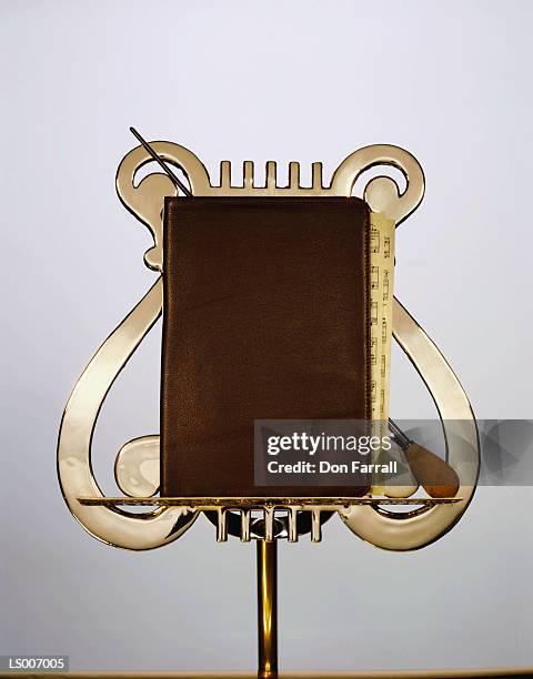 music stand - conductor's baton stock pictures, royalty-free photos & images