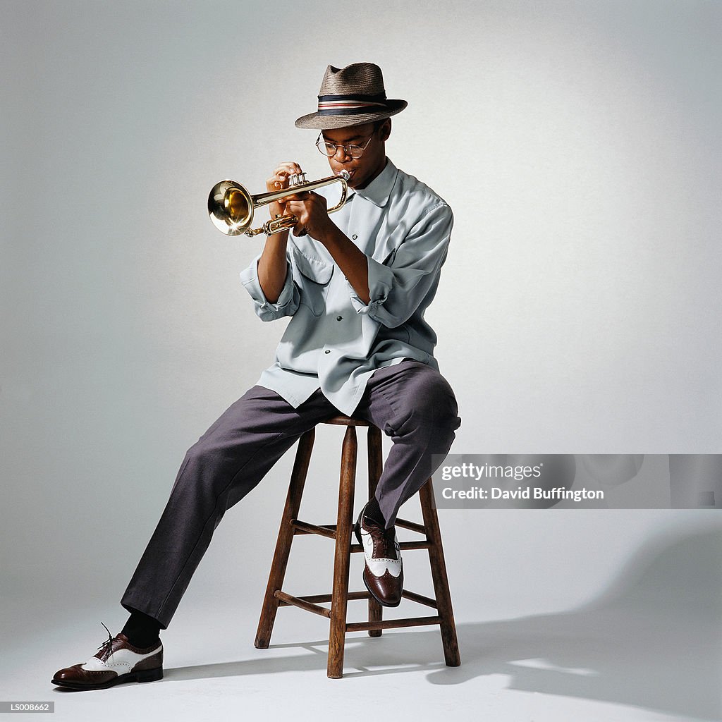 Man Playing Trumpet