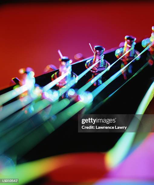 guitar strings - modern rock stock pictures, royalty-free photos & images