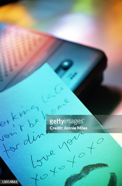 note on answering machine - answering machine stock pictures, royalty-free photos & images