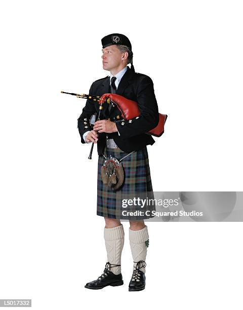 bagpiper - traditional musician stock pictures, royalty-free photos & images