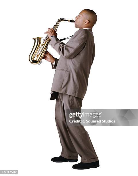 alto saxophone player - saxophonist stock pictures, royalty-free photos & images