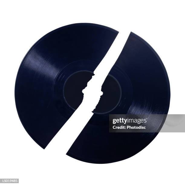 broken record - suporte de armazenamento de áudio analógico imagens e fotografias de stock