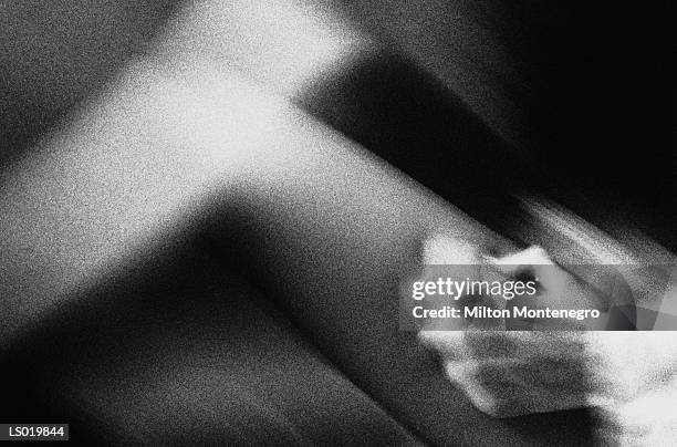 blur of woman's legs - ancine stockfoto's en -beelden