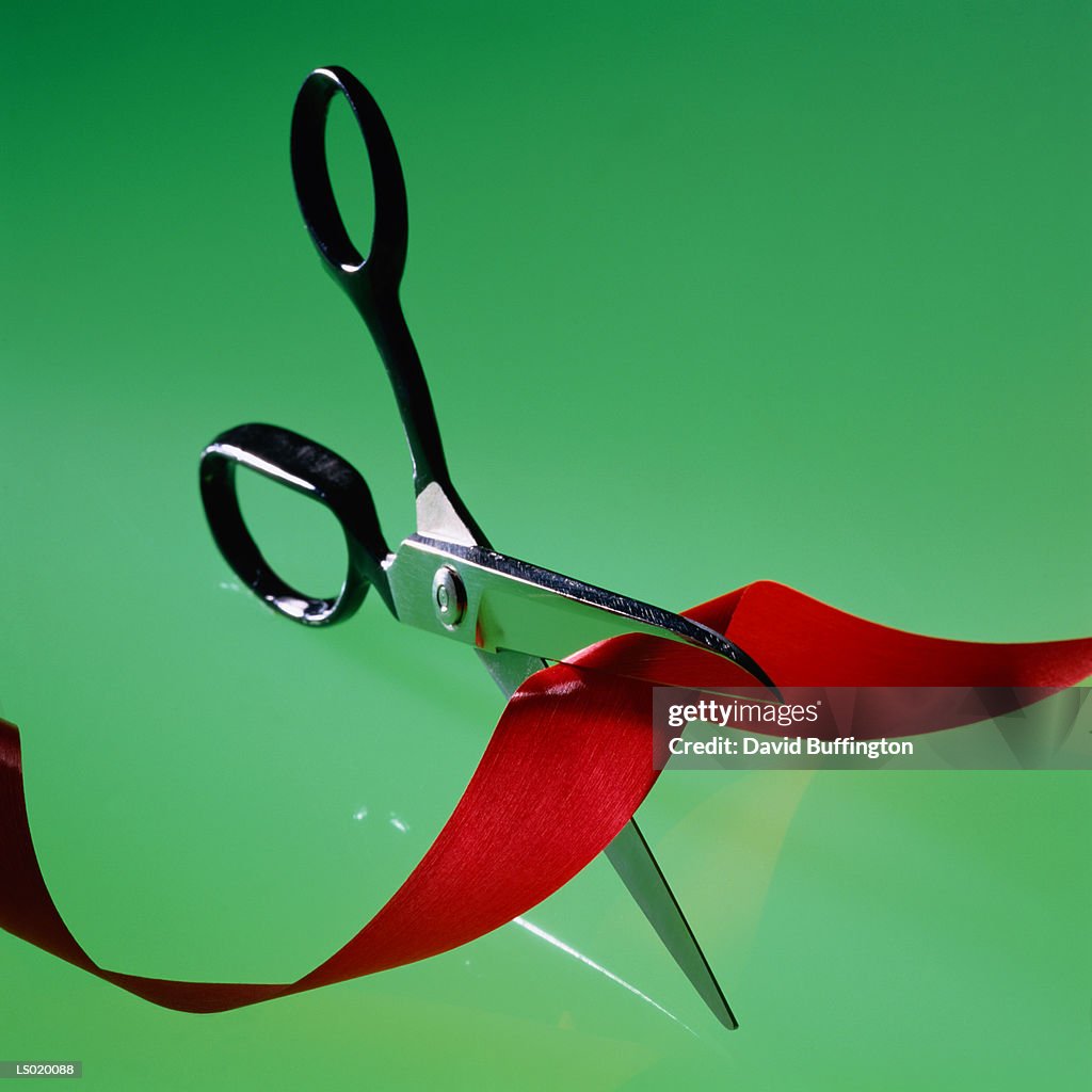 Cutting Red Ribbon