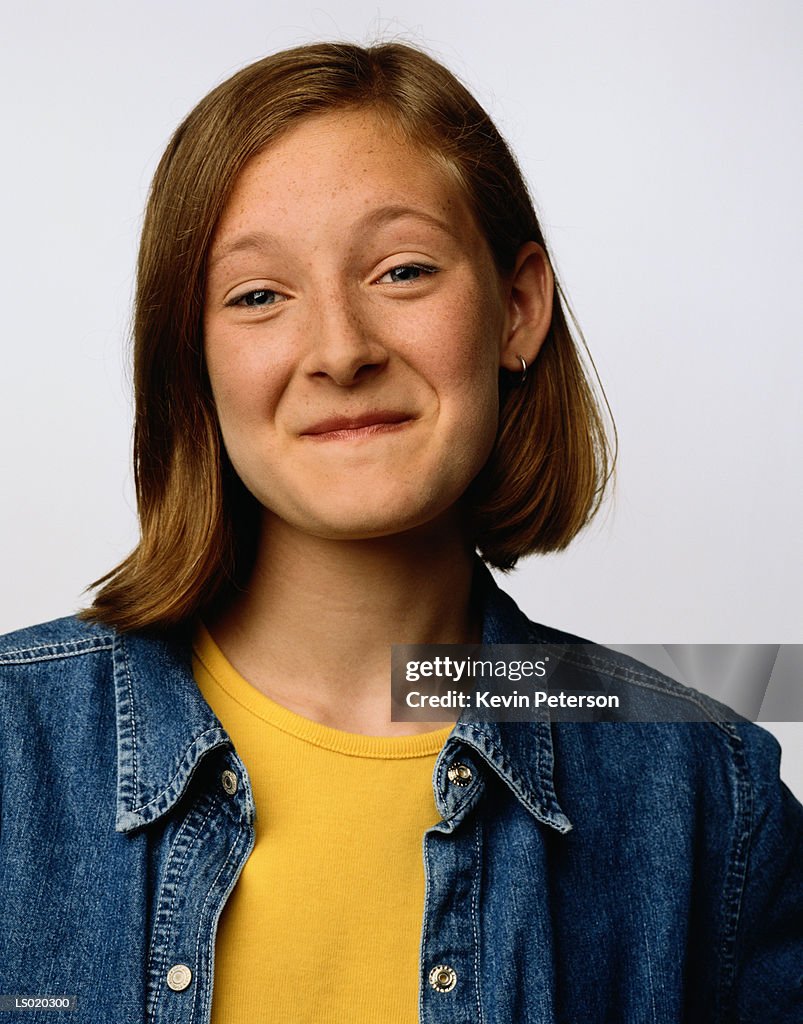 Portrait of a Happy Teen Girl