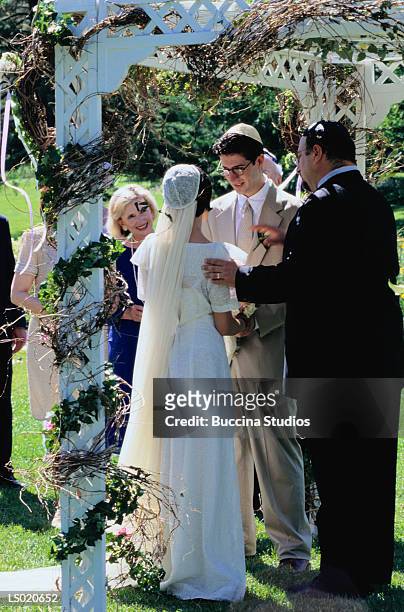 jewish wedding ceremony - jewish wedding ceremony stock pictures, royalty-free photos & images