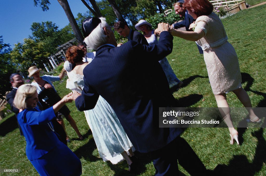 People Dancing at Jewish Wedding