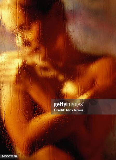 woman in shower - nick stock-fotos und bilder