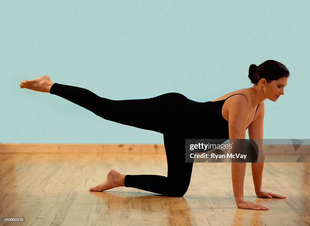 Pregnant Woman Doing Yoga