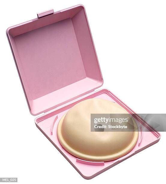 diaphragm in pink case - female condoms stock pictures, royalty-free photos & images