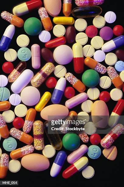 variety of pills - variety stock-fotos und bilder