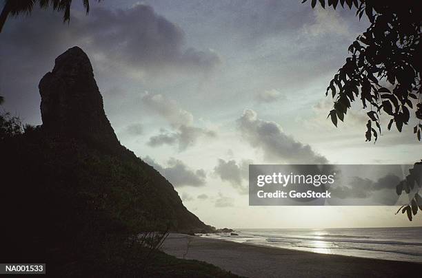 sunset in cape verde - cape verde stockfoto's en -beelden