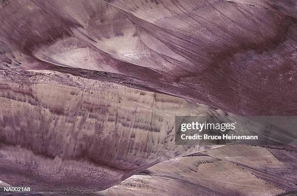 painted hills - painted hills stockfoto's en -beelden