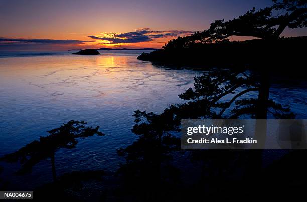 usa, washington state, deception pass - north pacific ocean stockfoto's en -beelden