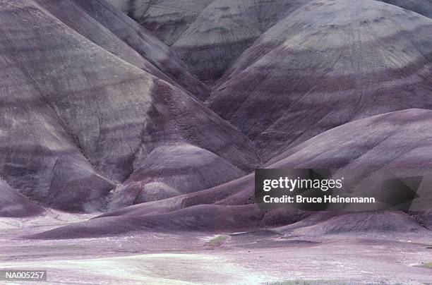painted hills - oregon - yacimiento fósil fotografías e imágenes de stock
