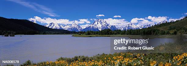 grand teton national park - 三日月湖 ストックフォトと画像