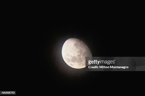 three-quarter moon - ancine stock pictures, royalty-free photos & images