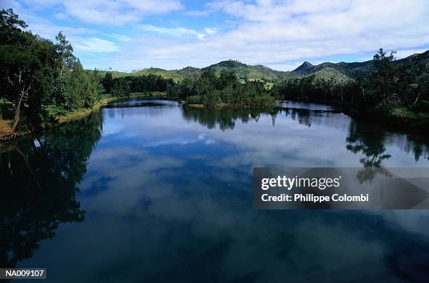 water reflection, new caledonia - new caledonia - fotografias e filmes do acervo