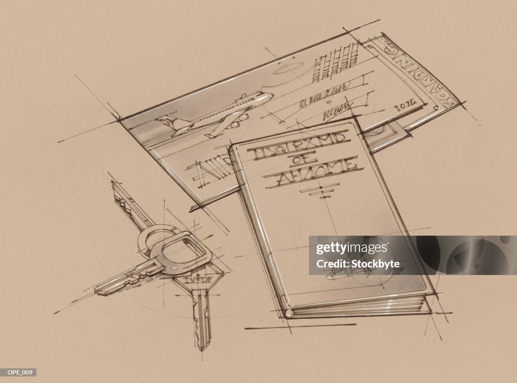 Keys Papers And Booklet High-Res Vector Graphic - Getty Images