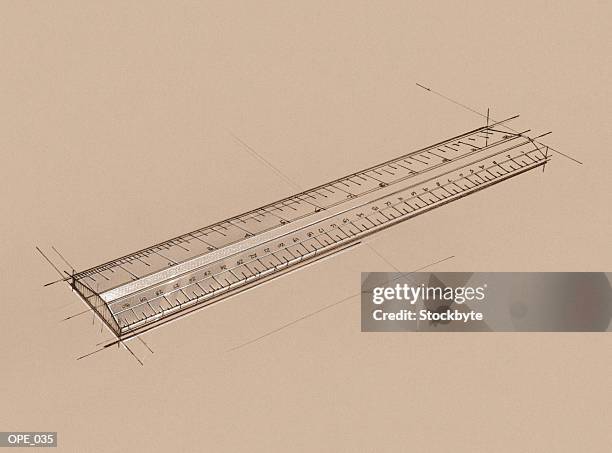 ruler - metric system stock illustrations