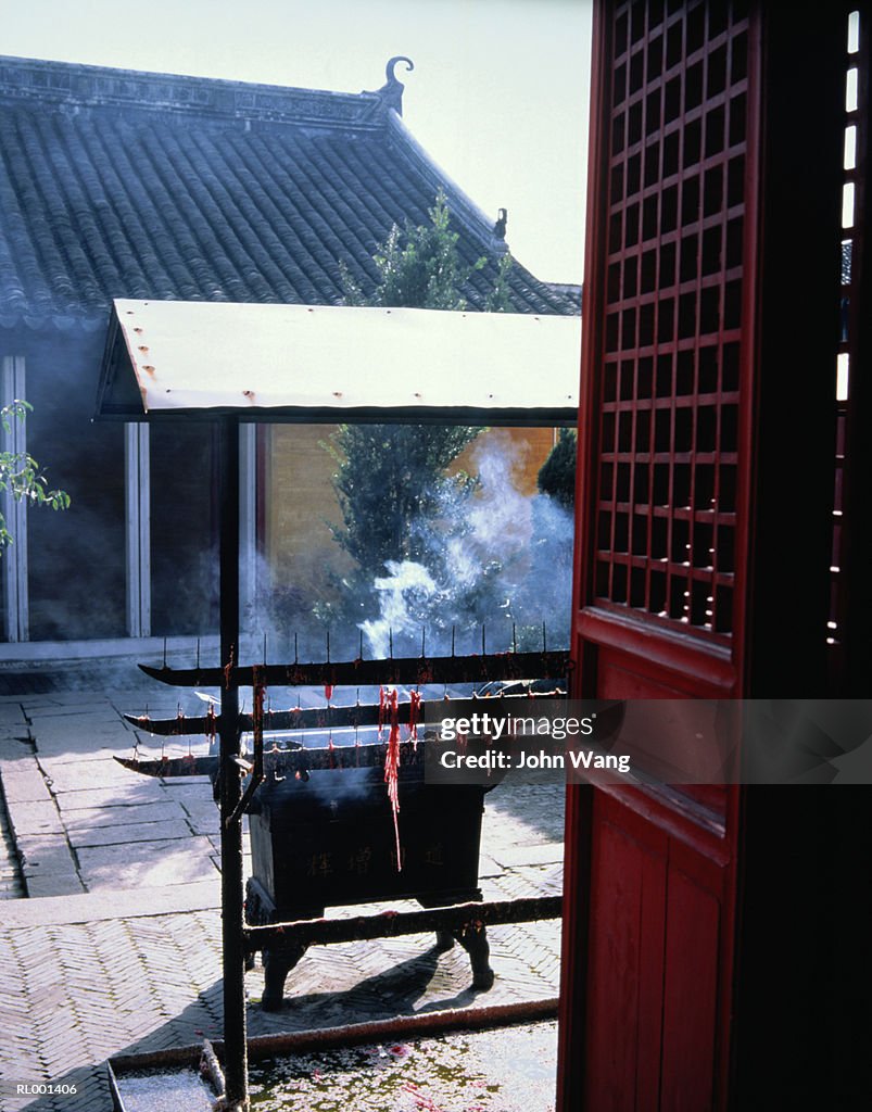 Incense Burner in a Temple