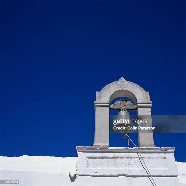 greek church bell - bell fotografías e imágenes de stock