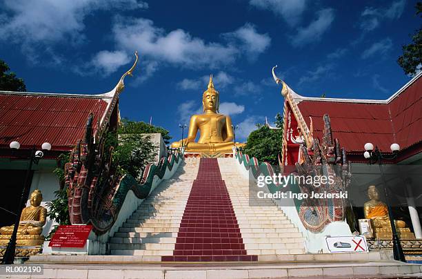 samui island, thailand -- big buddha - province de surat thani photos et images de collection