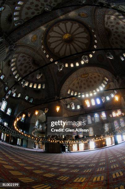 interior of blue mosque - région de marmara photos et images de collection