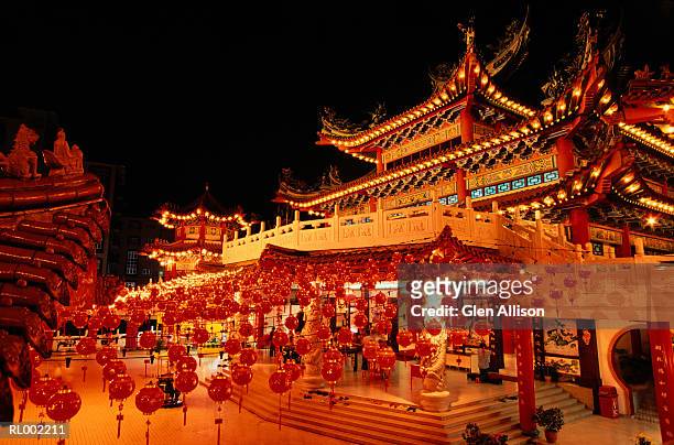 thean hou temple in kuala lumpur, malaysia - thean hou stock pictures, royalty-free photos & images