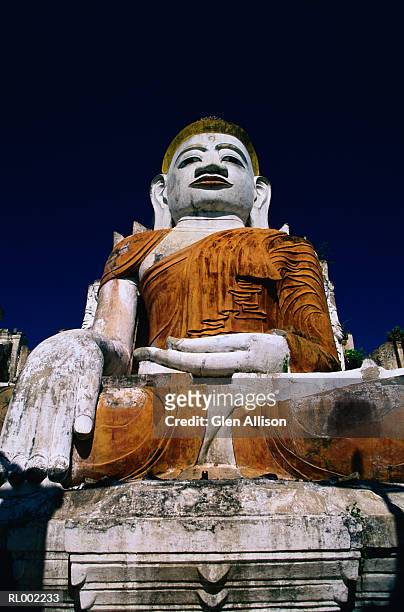 buddha statue in myanmar - allison stock pictures, royalty-free photos & images