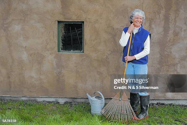 Woman Racking Lawn 1,289,823 N& Stock Photos, High-Res Pictures, and Images - Getty Images