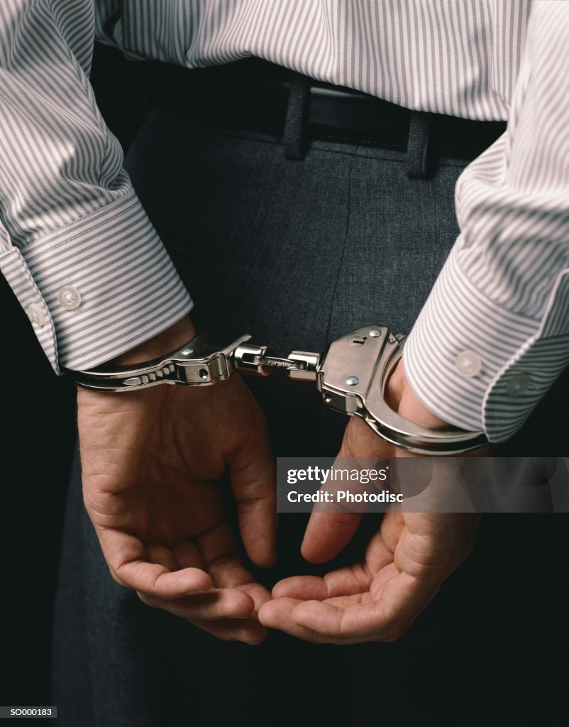 Handcuffed Businessman