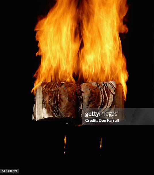 book burning - autodafé de livres photos et images de collection