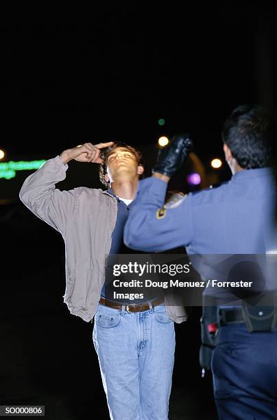 Sobriety Test High-Res Stock Photo