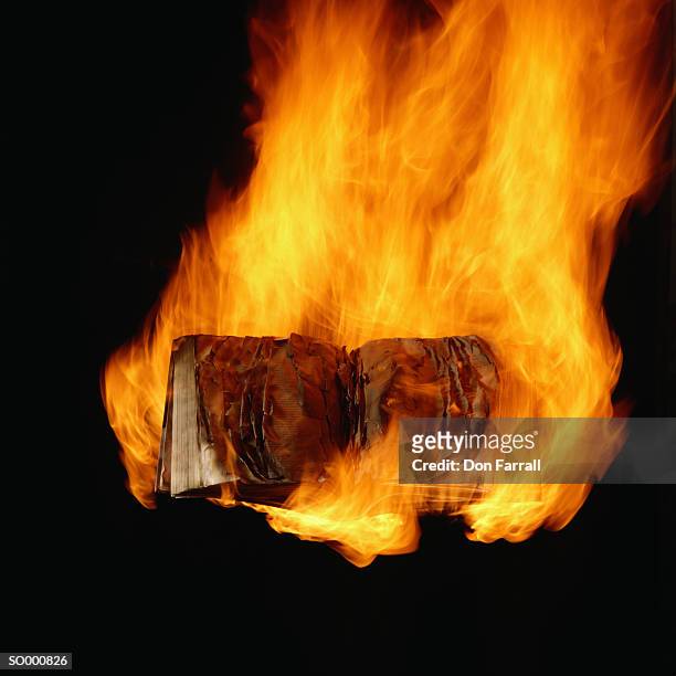 book burning - autodafé de livres photos et images de collection