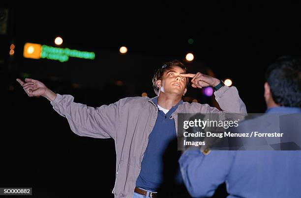 Sobriety Test High-Res Stock Photo