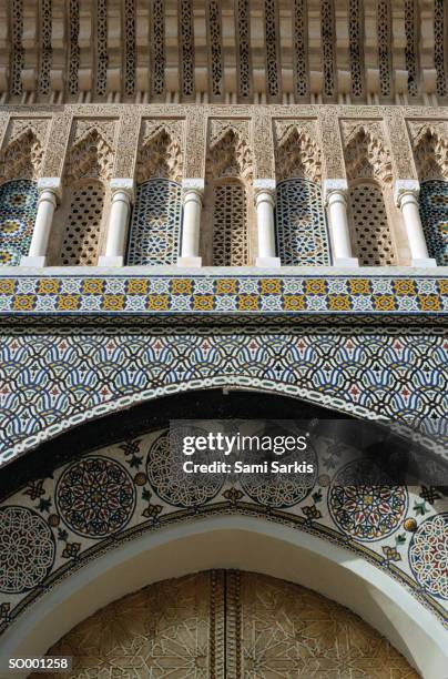 royal palace - dar el makhzen stock pictures, royalty-free photos & images