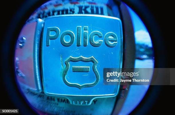 police symbol - thornton stock pictures, royalty-free photos & images