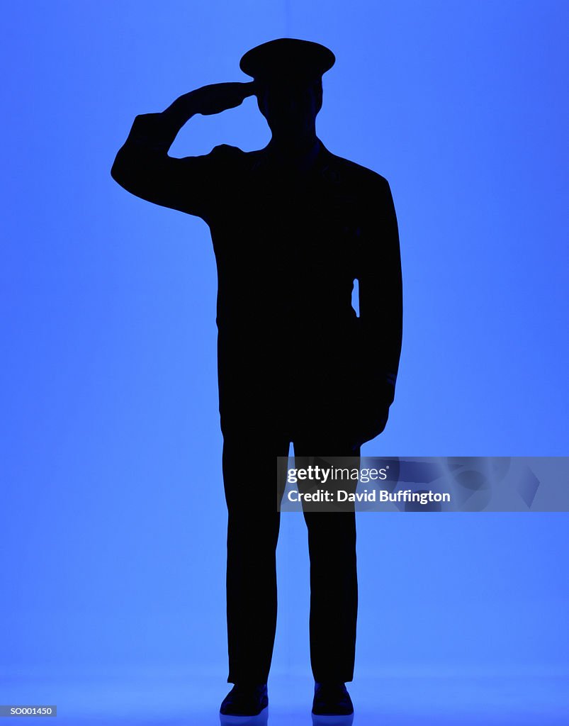 Saluting Soldier