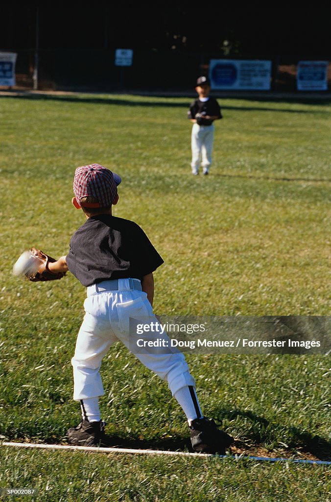 Little League Baseball Players