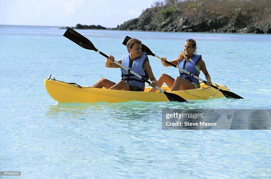 Couple Kayaking