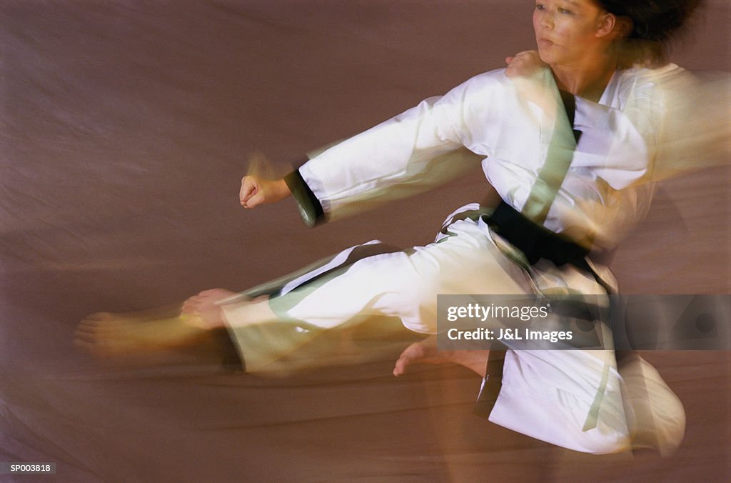 Tae Kwon Do Leap Kick