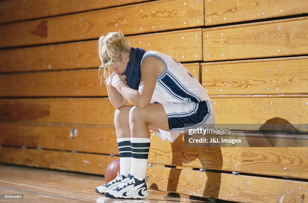Dejected Basketball Player