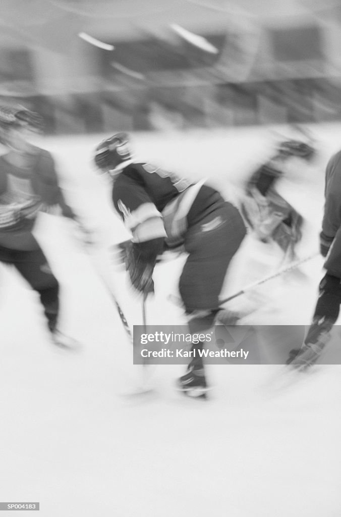 Hockey Players in Action