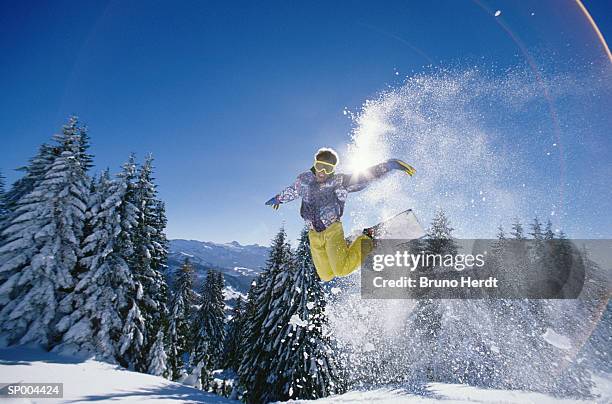 snowboarding move - pinaceae imagens e fotografias de stock