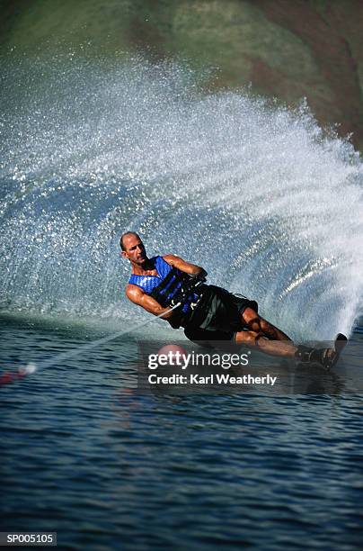 man water-skiing - karl stock pictures, royalty-free photos & images