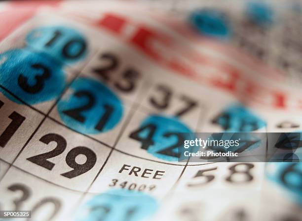 bingo card - bingo stock pictures, royalty-free photos & images